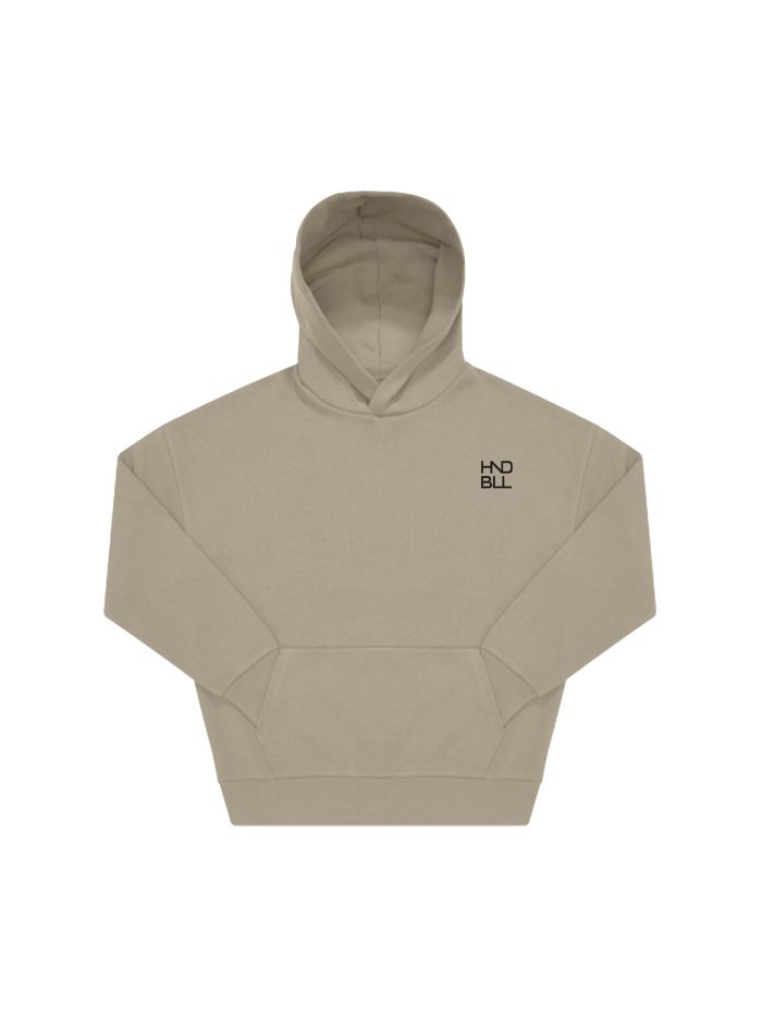 Sweat à Capuche Oversize Beige HNDBLL