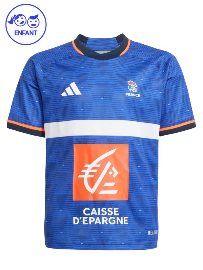 Maillot replica junior bleu EdF 24 x6 étoiles